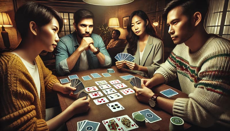 Đánh bài tiến lên 4 người - Quy luật và cách chơi cực đỉnh! 2 Đánh bài tiến lên 4 người