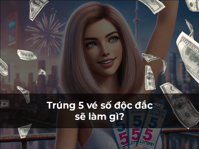 Trúng 5 vé số độc đắc sẽ làm gì 1 Trúng 5 vé số độc đắc sẽ làm gì